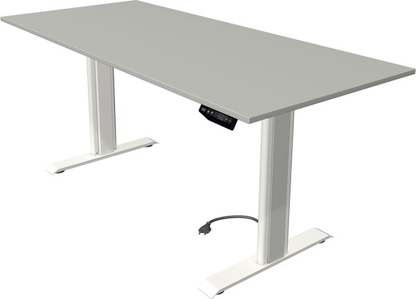Scrivania Move 1 advance, regolabile elettricamente in altezza, dimensioni piano:180 x 80 cm, colore piano:grigio chiaro