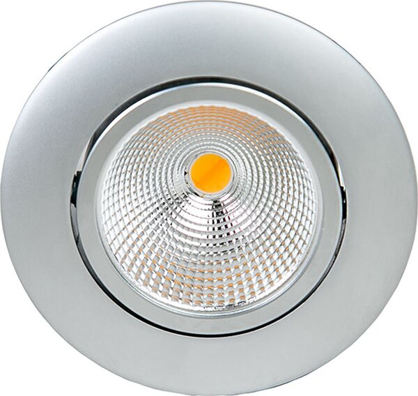 Faretto da incasso a LED Nobilé LB25 A 5068 T Flat, cromo opaco, 8 W