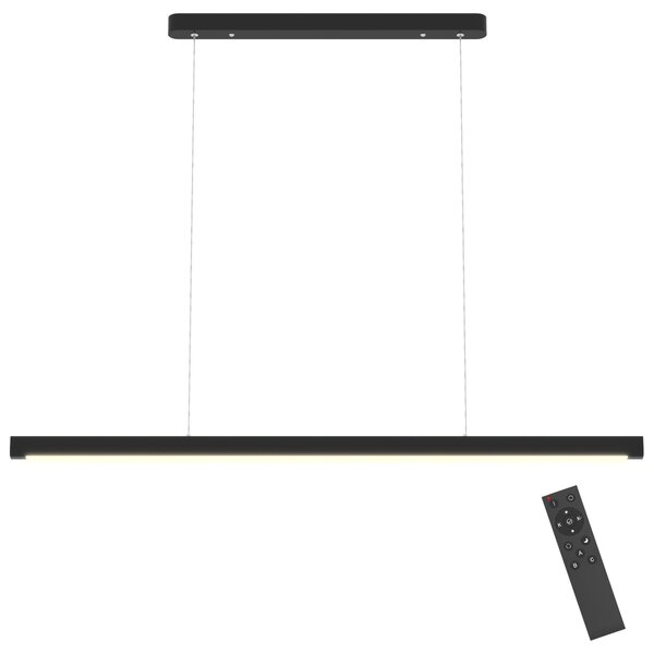 Lampada a sospensione LED HOMCOM da 114 cm, dimmerabile e regolabile in altezza, con telecomando