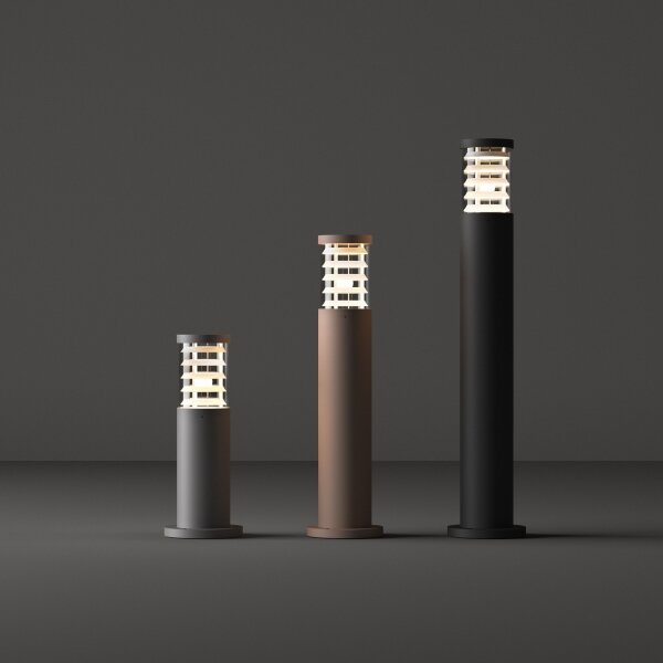 Ideal Lux - Lampada da esterno TRONCO 1xE27/42W/230V 60 cm IP65 marrone