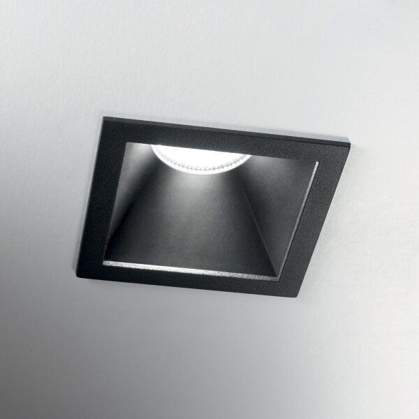 Ideal Lux - Faretto da incasso LED GAME TRIM LED/11W/230V 8,4x8,4 cm IP40 nero
