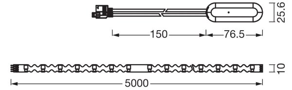 Ledvance - Striscia LED RGB dimmerabile FLEX 5 m LED/10 W/230 V + telecomando