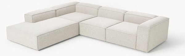 Divano angolare XL componibile 4 posti in bouclé Lennon