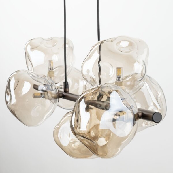 BRILAGI - Lampadario su cavo VULCANO 7xG9/8W/230V bronzo/beige fumé