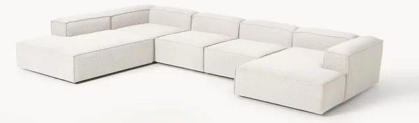 Divano XL componibile in bouclé Lennon
