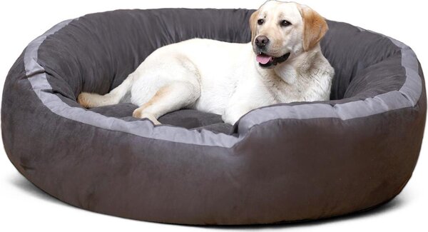 Tierlando LANA cuccia per cani divano M L XL velours MEGA THICK SUPER SOFT - Dimensioni: 120x105cm | Colore: 02 Graphite