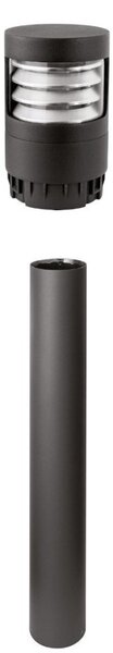 Lampioncino moderno gea led ges2370+ges2402 led ip65 alluminio metacrilato - Gea Led