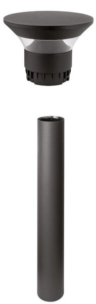 Lampioncino moderno gea led ges2380+ges2402 led ip65 alluminio metacrilato - Gea Led