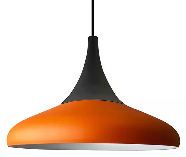 Lampada a sospensione Paladin Metal Ø35cm, Arancione Lampada a sospensione moderna