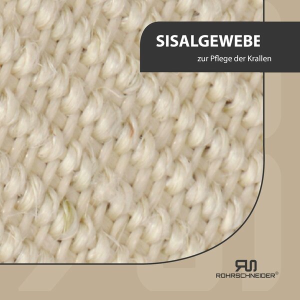 Rohrschneider tiragraffi Marley | albero per gatti con grotta e nido per gatti| sisal e peluche | 50 x 50 x 150 cm, colore:beige