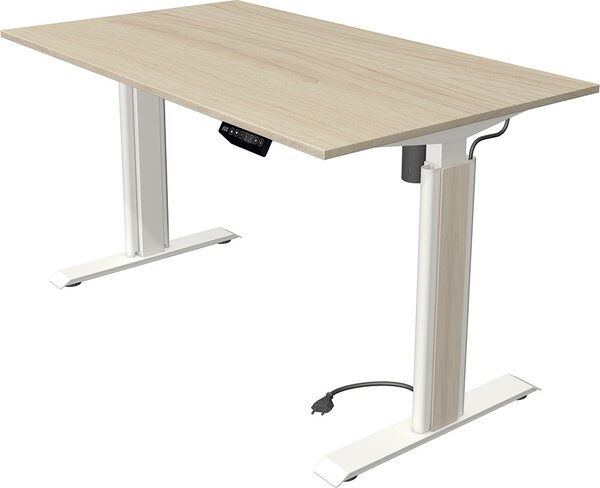 Scrivania Move 1 advance, regolabile elettricamente in altezza, dimensioni piano d'appoggio:140 x 80 cm, colore piano d'appoggio:acero