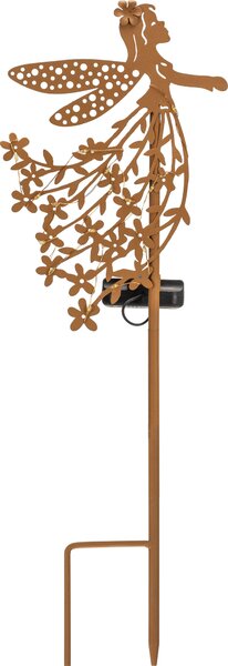 Northpoint LED Solar: lampada da giardino a stelo con sensore crepuscolare, versione "Fee", per esterni