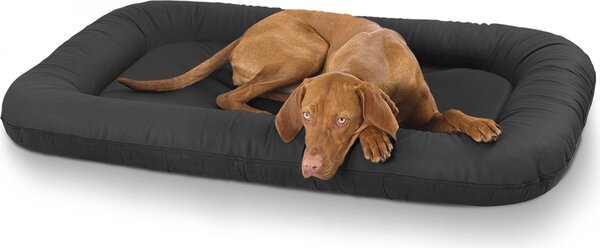 Cuccia impermeabile per cani in pelle artificiale XXL - 120 x 100 cm | Nero