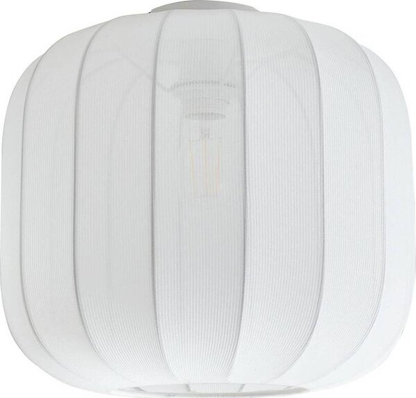 Plafoniera Lindby Helin, bianco, tessuto, Ø 35 cm