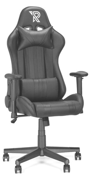 Sedia da gaming Ranqer Felix - Poltrona da gaming professionale - Sedia da gaming ergonomica - Braccioli 2D - Schienale regolabile a 180° con cuscino - Telaio stabile in nylon - Nero