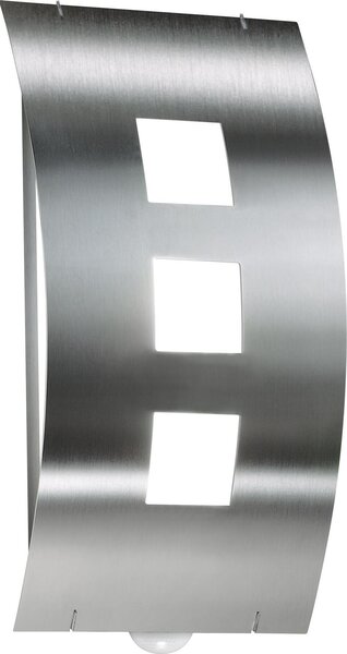 CMD 23/BM Applique da esterno in acciaio inox con vetro opalino IP44 E27 con rilevatore di movimento