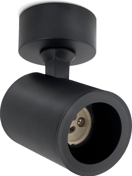 Linovum TENJO faretto da soffitto 1 fiamma nera orientabile per 1x GU10 - piccolo spot da soffitto faretto da parete faretto da parete