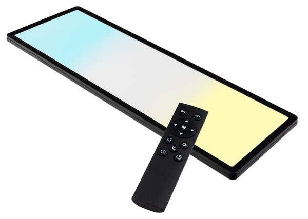 LUXULA, plafoniera a LED da incasso, 24 W, temperatura di colore regolabile a 3000 K, 4000 K e 6500 K (bianco caldo, neutro e freddo), colore nero, grado di protezione IP44, dimmerabile