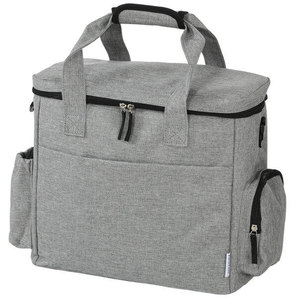 PawHut - Trasportino per cani 38x17x35 cm con scomparti multipli, grigio chiaro