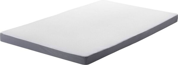 BELIANI Materasso in schiuma grigio con bianco 90 x 200 cm Materasso viscoelastico per bambini di media durezza