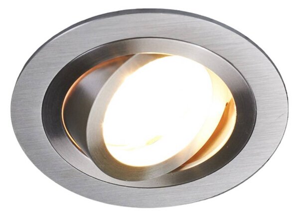 Arcchio spot da incasso a soffitto Sophia, alluminio, rotondo