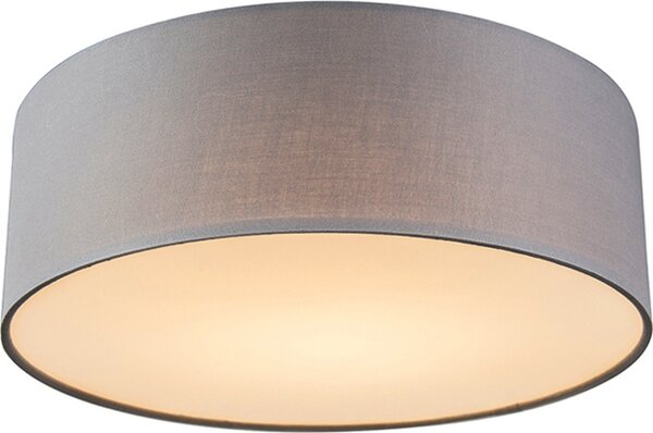 Lampada a soffitto grigia, diametro 30 cm, completa di modulo LED