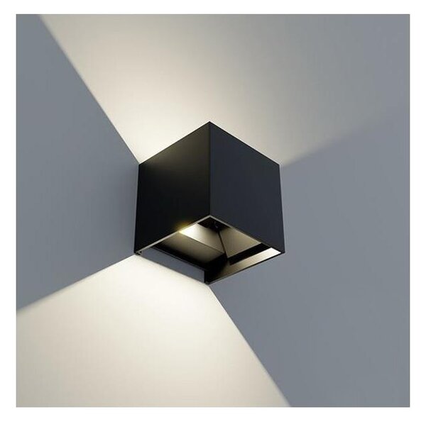 APLED - Applique a LED da esterno CUBE 2xLED/3W/230V IP65