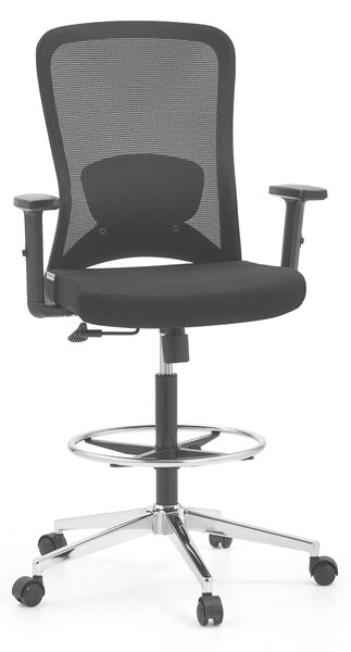 Hjh OFFICE task chair Top Work 44 sedia girevole con braccioli (regolabile in altezza) tessuto / mesh