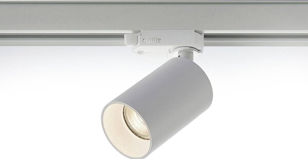 Faretto a binario Arcchio Brinja, bianco, Ø 6 cm, trifase, GU10