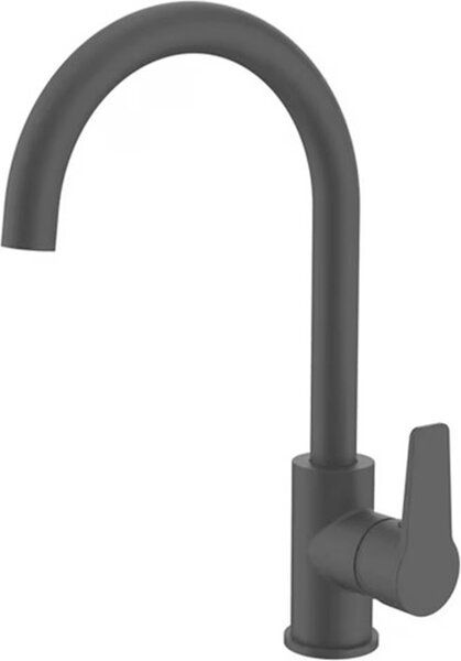 Rubinetto da cucina Münster, nero, altezza: 33,1 cm
