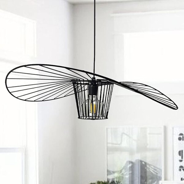 Lampada a sospensione I Bamyum Lampada Genova I 70 cm Paralume Vertigo Nessun poliuretano Nessuna fibra di vetro, Nero Moderno Lampada a sospensione Vertigo