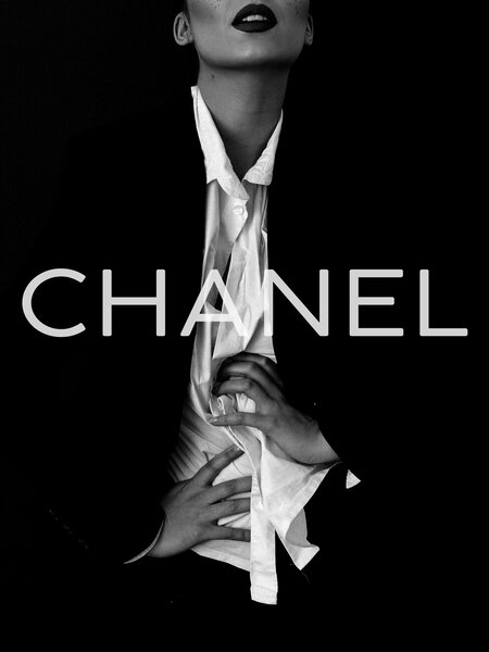 Stampa d'arte Chanel model, Finlay & Noa, (30 x 40 cm)