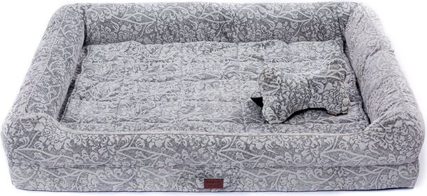 Tappetino per cani, cuccia con cuscino rimovibile, lettino per cani, divano per cani, articoli per animali, grigio