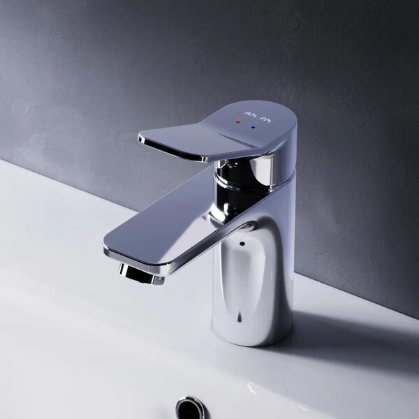 AM.PM Rubinetto da bagno Miscelatore cromato per lavabo Rubinetto da bagno Miscelatore per lavabo Miscelatore monocomando da bagno