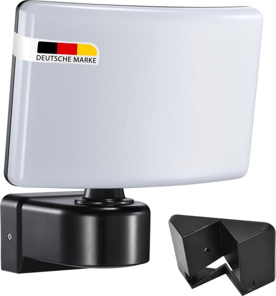 Lampada da parete a LED per esterni nera orientabile | 30 watt bianco neutro 2200lm IP65 | montaggio ad angolo possibile faretto design moderno SUN2200A
