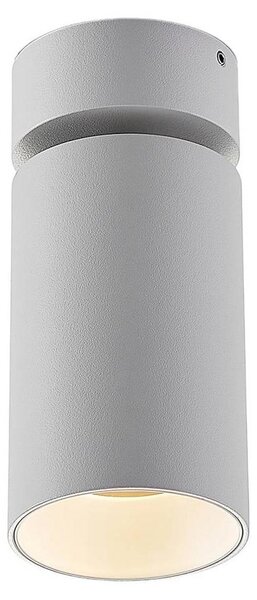 Faretto ad arco Brinja, bianco, rotondo, altezza 13 cm, Ø 6 cm