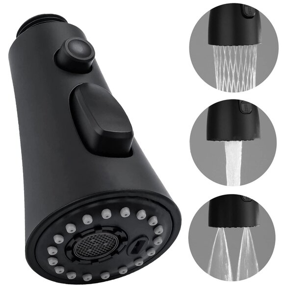 Rubinetto da cucina con soffione – Funzione 3-in-1 – Rotazione a 360° – Cromato