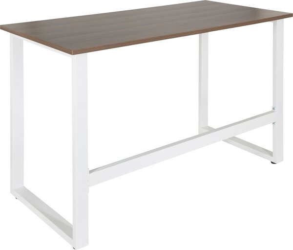 WORKSPACE LIGHT I scrivania per computer 120 x 60 cm noce / bianco