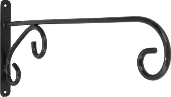 Supporto da parete in ferro, supporto da parete, gancio da parete per stelle da esterno, stelle di Natale, luci da esterno - supporto da parete, nero, ferro, plastica, 21*2,5*50 cm, stella di Natale, stella dell'avvento