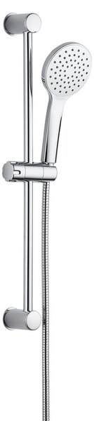 Set per doccia color argento lucido in acciaio inox con doccetta/con supporto scorrevole 60 cm No. 2 – Allstar