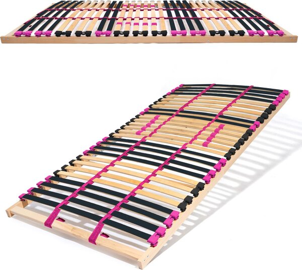 Rete a doghe Coemo PINK DREAM 80x200 cm grado di solidità regolabile 28 doghe