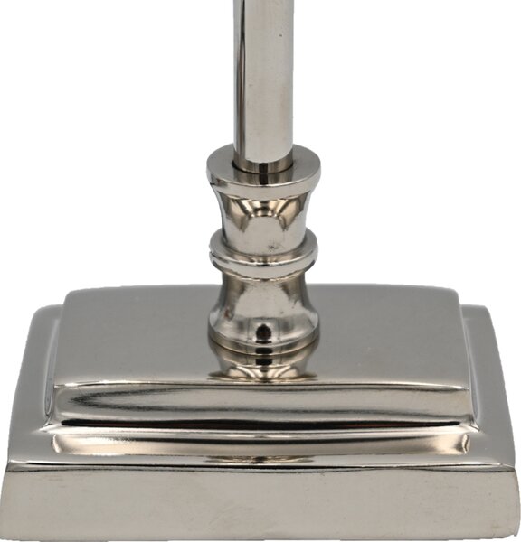 Lampada da tavolo Base per lampada SHINY 11,5x8x47 cm Lampada Argento Metallo