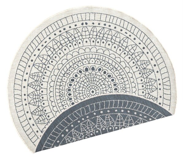 Tappeto da esterno grigio e crema , ⌀ 140 cm Porto - NORTHRUGS