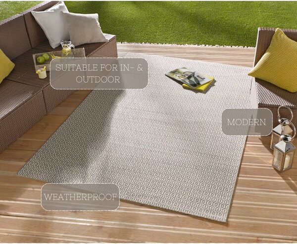 Tappeto grigio per esterni , 140 x 200 cm Coin - NORTHRUGS