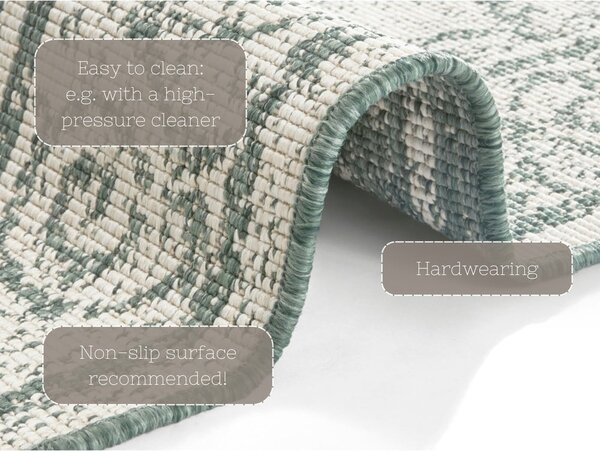 Tappeto da esterno verde e crema , 160 x 230 cm Cebu - NORTHRUGS
