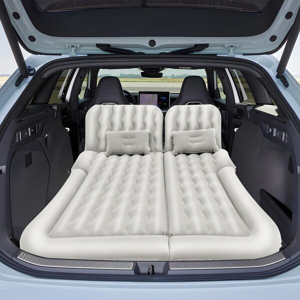 Materasso gonfiabile a forma di auto – Ideale per SUV e campeggio – 174 x 126 cm – Grigio