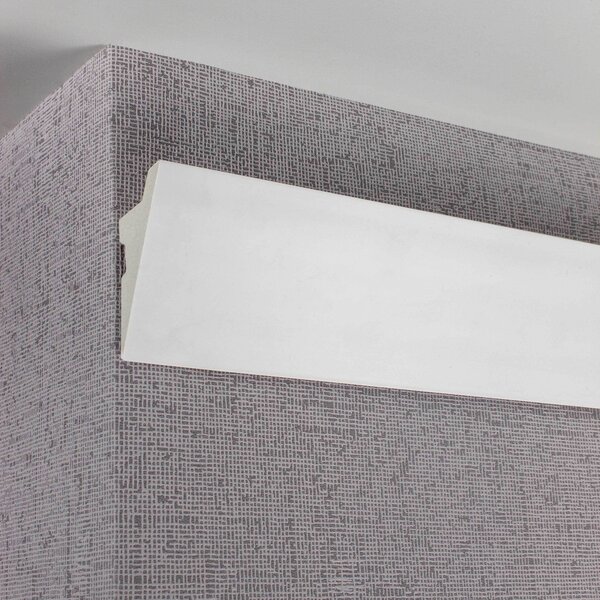 PROVISTON Profilo luminoso a stucco 38 x 70 x 2000 mm Moderno profilo luminoso da soffitto a LED in plastica bianca, impermeabile, robusto e resistente