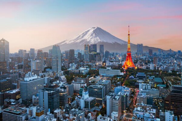 Fotografia artistica Mt Fuji and Tokyo skyline, Jackyenjoyphotography, (40 x 26.7 cm)