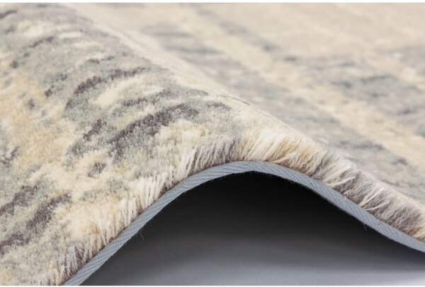 Tappeto in lana beige 133x190 cm Frotage beige - Agnella