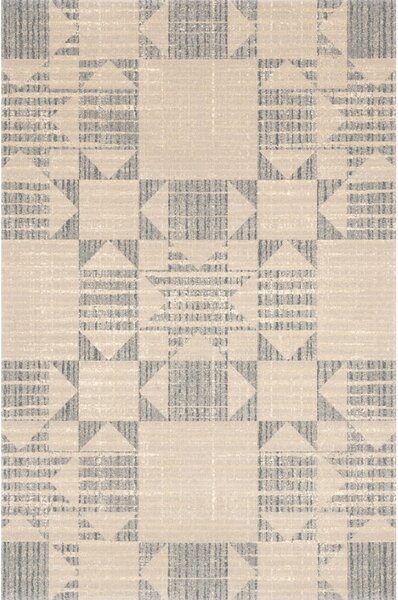 Tappeto in lana beige 133x190 cm Frotage beige - Agnella